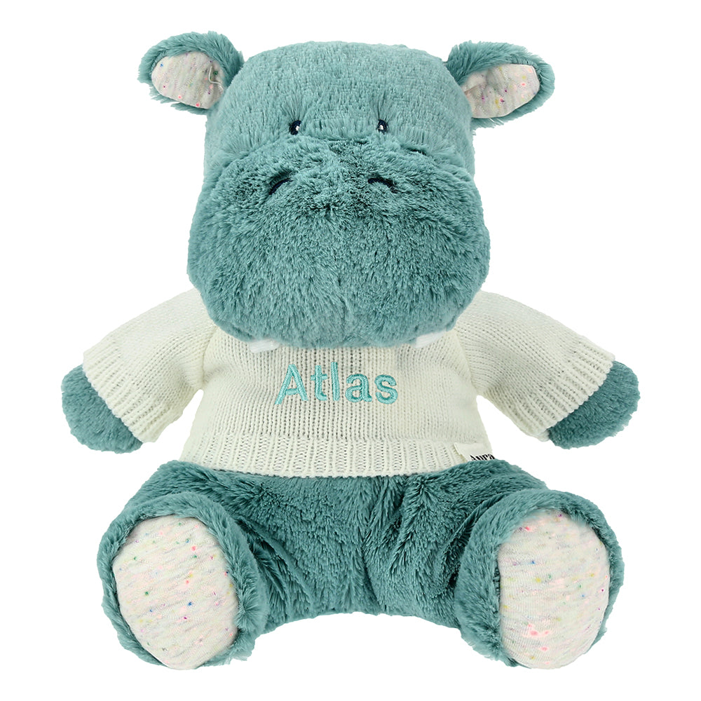 (NEW) Baby Gund Oh So Snuggly Hippo 12.5 Inches with Sweater