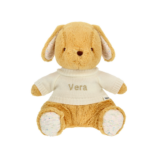 Baby Gund Oh So Snuggly Puppy 12.5 Inches with Name Embroidery on Sweater