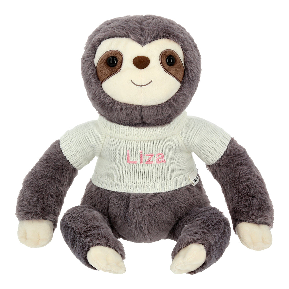Samster the Sloth 12 Inches Plush with Name Embroidery on Sweater