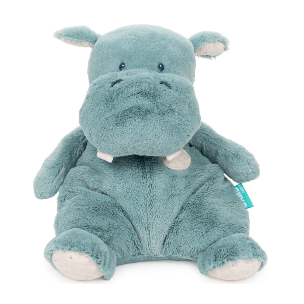 (NEW) Baby Gund Oh So Snuggly Hippo 12.5 Inches with Sweater